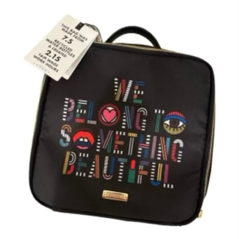 NWT Sephora - Makeup Organizer Bag - Black - We Belong To Something Beautiful